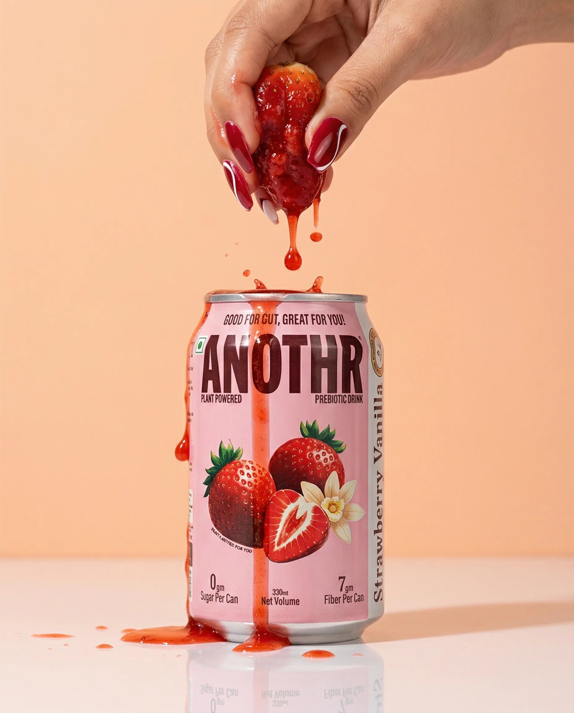 ANOTHR Strawberry Vanilla prebiotic soda
